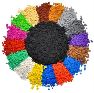 Colorful Infilling Epdm Granule Granulated Rubber and Recycled Rubber Granule Smashed Rubber Tyres