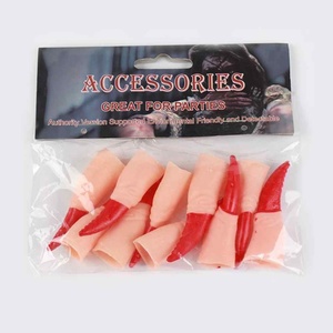 Mũi Đạo Cụ Ma Ngón Tay Móng Tay <span class=keywords><strong>Zombie</strong></span> Halloween Đáng Sợ Cosplay Ưa Thích Ăn Mặc Trang Điểm Tự Làm Trang Trí Nội Thất Món Quà Phù Thủy Dài Mũi Phù Thủy - Product Image 2