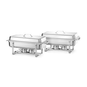 Equipo de Calentamiento y Mantenimiento de Alimentos Gastronorm 1/1, Recipiente para Calentar de 9L, 2 Piezas, 600x358x(H)295mm, Línea de Cocina de HENDI - Product Image 1