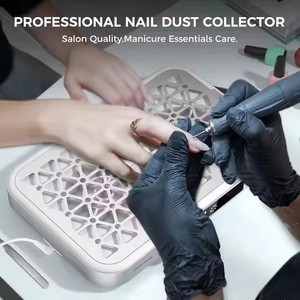 New Professional Nail Dust Collector, 1600PA Portable, 10 Speeds, Disposable Filter Papers (30 Pcs), Matte White, Modern - Product Image 3
