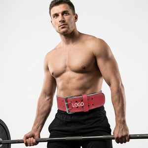 Ceinture de musculation en cuir de vachette très résistante, réglable, antidérapante et durable pour l'entraînement et le fitness - Product Image 1