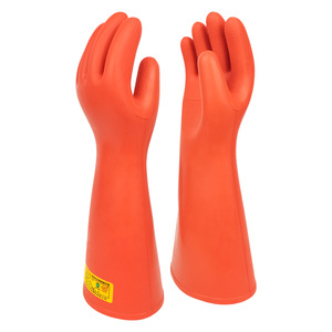 Cam cao su điện cô lập găng tay 02 lớp 20kv thử nghiệm điện áp 10KV Điện áp làm việc 410mm chiều dài chống trượt chức năng - Product Image 4