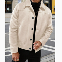 Veste décontractée pour homme Temu, best-seller 2026, automne/hiver, avec col rabattu