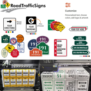 <span class=keywords><strong>Panneau</strong></span> de signalisation unidirectionnel réfléchissant en aluminium, 18x6 pouces, flèche droite, pour rue et intersection - Product Image 4