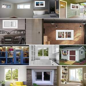 Ventanas Corredizas de PVC de Doble Vidrio con Diseño Moderno, Marco de Plástico, Horizontal, Tipo Persiana, Plegable, Aislamiento Térmico - Product Image 5