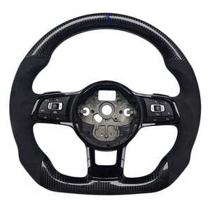 Volante de Fibra de Carbono y Alcántara para Volkswagen VW GTI7 Golf MK7, Nuevo Producto al por Mayor - Product Image 1
