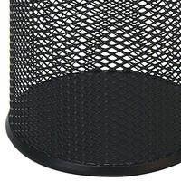 Haute qualité carré noir métal maille crayon Pot porte-stylo crayon tasse pour la maison école bureau
