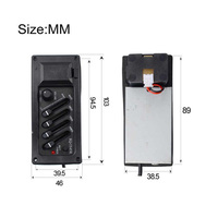 Préampli égaliseur pour guitare acoustique 4 bandes EQ-7545R professionnel avec micro piézo et contrôle du volume et du tonalité, ODM/OEM, haute qualité