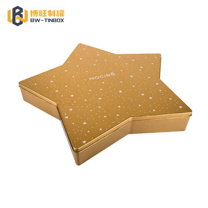 Caja <span class=keywords><strong>de</strong></span> hojalata decorativa en forma <span class=keywords><strong>de</strong></span> <span class=keywords><strong>estrella</strong></span> Chrboxmas Food Wedding Candy Box CMYK Caja <span class=keywords><strong>de</strong></span> hojalata Embalaje Valentine Candy Day Round Metal ISO - Product Image 2