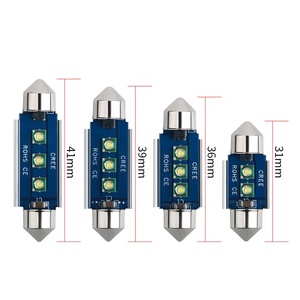 Blanc 31/36/39/41mm Festoon <span class=keywords><strong>Led</strong></span> Ampoules <span class=keywords><strong>C5W</strong></span> 12V <span class=keywords><strong>Led</strong></span> - Product Image 1