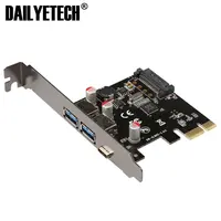 USB 3.1 Type C PCIe Expansion Card PCI-e zu 1 Type C und 2 Type A 3.0 USB Adapter PCI Express Riser karte For Desktop VL805 Chips