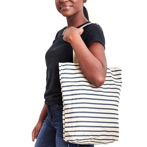 Bolsa de Lona de Algodón Lisa Mediana con Logotipo Personalizado SIN MOQ MÍNIMO - Product Image 5