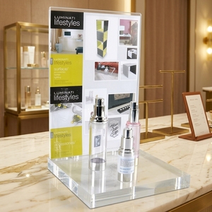 亚克力化妆品展示架时尚化妆柜台展示柜潮流口红展示柜 - Product Image 2
