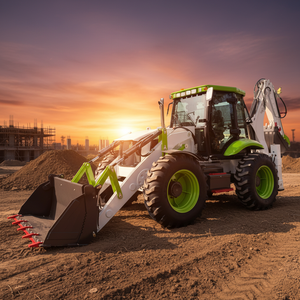 Gratis verzending Graafmachine-lader Tractor Nieuwe Retroexcavadora Mini Graafmachine-lader 4x4 Wiel/Graafmachine-lader - Product Image 6