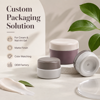 Pot d'emballage en gel solide pour échantillon de vernis à ongles, gel de construction, avec bouchon de scellage pour gel à ongles