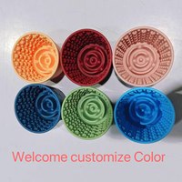 Bol pour chien personnalisé de qualité alimentaire à alimentation lente Pot enrichissement amusant en silicone tapis à lécher pour chien coussin pour animal de compagnie manger lentement et arroser