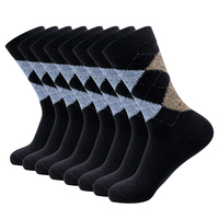Chaussettes classiques en coton pour hommes, femmes et enfants, avec logo personnalisé, impression numérique, antidérapantes, respirantes, tricotées, motif Argyle, pour le sport et l'hiver