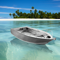 Kinocean J520 Nouveau ponton en aluminium Jet Boat Jon Boat Bateaux de pêche à l'achigan avec volant et console à vendre