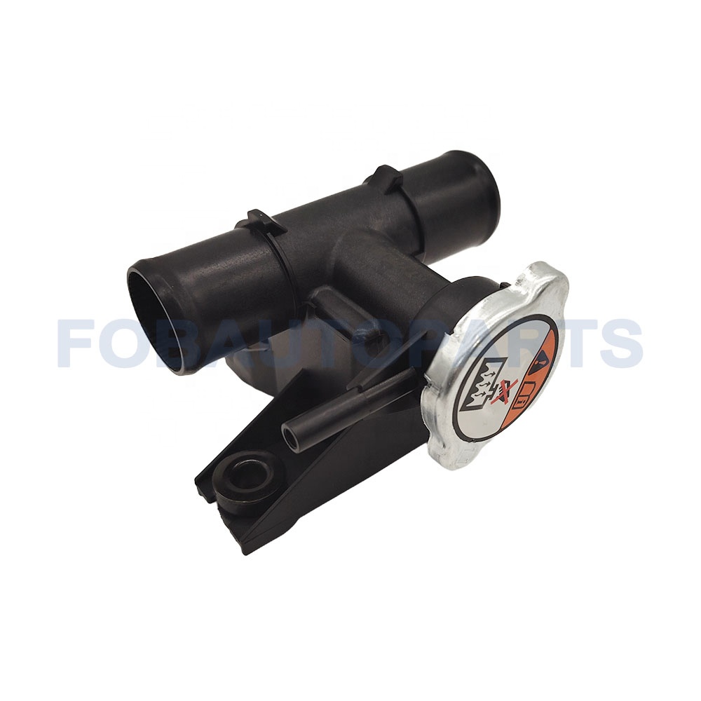 Engine Radiator Coolant Filler Neck with Radiator Cap Fits for Kia for Soul 1.6L 2.0L 2010-2011 25329-2K000 253292K000