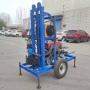 22hp <span class=keywords><strong>Diesel</strong></span> <span class=keywords><strong>Water</strong></span> Well Drilling Rig 200m Max Profundidade Crawler Mobilidade Motor <span class=keywords><strong>diesel</strong></span> para Hard Rock - Product Image 1