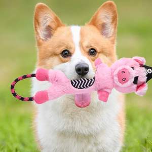Meilleures ventes Jouet pour chien personnalisable en forme de cochon pirate de dessin animé, jouet à mâcher pour chiens agressifs - Product Image 6