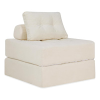 Sofá Cama Tatami de Espuma de Alta Densidad, Diseño Moderno y Simple, Individual, Reclinable, Plegable y Compacto
