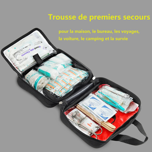 Trousse de premiers soins d'urgence professionnelle pour la maison, étanche, avec fournitures médicales d'urgence - Product Image 3