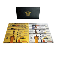 Nouveaux ensembles de billets de un million de dollars de Kobe Bryant avec enveloppes, billets de banque en feuille d'argent, ensembles de billets de dollars de Kobe Bryant
