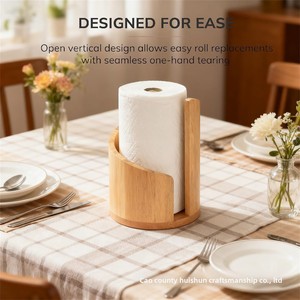 Porte-mouchoirs multifonctionnel <span class=keywords><strong>en</strong></span> <span class=keywords><strong>bois</strong></span> sculpté et peint, style art populaire, réutilisable, pour cuisine, chambre, hôtel, restaurant, <span class=keywords><strong>salle</strong></span> <span class=keywords><strong>de</strong></span> <span class=keywords><strong>bain</strong></span> - Product Image 4