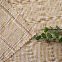 Tissu en lin 100 % tissé, respirant, anti-boulochage, poids moyen, personnalisé OEM, pour chemises de filles et de garçons, motif uni