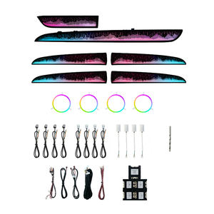 Lumière d'ambiance pour Toyota Prado 2004 -2009 Accessoires d'éclairage d'ambiance intérieur Gravure laser Garniture de panneau - Product Image 1