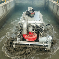 Robot de dragage intelligent pour le nettoyage des boues en aquaculture, travail continu 24h/24, changement rapide des outils