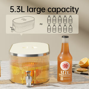 UFORU Distributeurs de Boissons en Plastique pour Boissons Froides et Jus de Fruits avec Robinet - Product Image 2