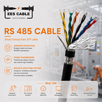 Câble industriel STP RS485 blindé à 4 paires torsadées avec ruban Mylar, 300V 120Ω, pour une transmission de signal stable