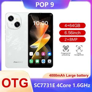 Smartphone ZNNXECC POP9 4 Go + 64 Go, double SIM, double veille, écran HD 6,6 pouces, reconnaissance faciale, Android 13, anglais, français, allemand - Product Image 6