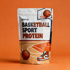 Custom Printing <strong>Whey</strong> <strong>Protein</strong> <strong>Powder</strong> Stand up Pouch Zipper <strong>Whey</strong> <strong>Protein</strong> <strong>Powder</strong> Pink Foil Packaging Bag - Product Image 1