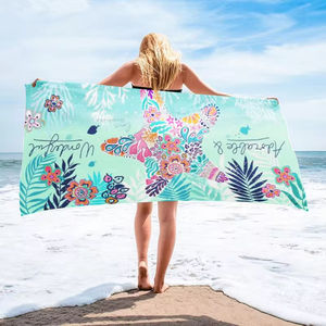 Super Absorbent Microfiber Blanket <b>Quick</b> Drying Oversized Beach <b>Towel</b> Boho Style Printed Pool Blanket and <b>Towel</b> - Product Image 6