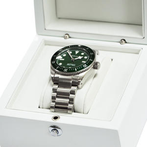 Montre de haute qualité avec insert de cadran vert pour hommes, montres automatiques avec date - Product Image 6
