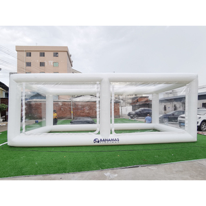 Tienda <span class=keywords><strong>de</strong></span> piscina inflable grande para exteriores, marco <span class=keywords><strong>de</strong></span> soporte y puerta extraíble para cubrir piscina, 8x4m - Product Image 3