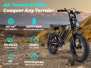 Spedizione Rapida da USA/UE/UK Bici Elettrica da Montagna 20 Pollici 48v 17.5ah Batteria al Litio con Motore 750W 1000W per Adulti - Product Image 6