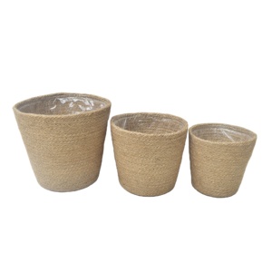 Maceta de Flores de Yute 100% Ecológica y Personalizable de Alta Calidad para Decoración del Hogar y Jardín, Origen Bangladesh - Product Image 5