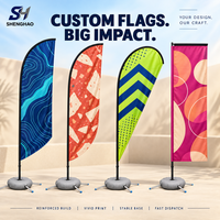 Drapeau publicitaire personnalisé en plumes, écologique, portable, en polyester, imprimé numériquement, résistant au vent (35 mph), en fibre de carbone, à levage automatique