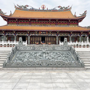 Personalizzare il giardino esterno della statua del drago cinese che intaglia la pietra naturale nove draghi con schermo a rilievo della parete decorazione in rilievo scultura - Product Image 3