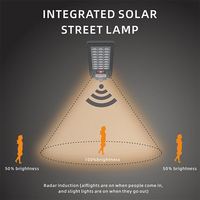 Farola Solar Todo en Uno, Iluminación Exterior, Lámparas de 100W, Lámparas Solares, LED para Carreteras, Programa de Ingeniería Solar