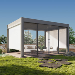 Pérgola Bioclimática Motorizada de Aluminio con Techo de Lamas Ajustables para Jardín Exterior 2026, Gazebo Metálico Impermeable para Balcón - Product Image 5