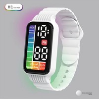 Promo Panas  Jam Tangan Digital Sport LED Persegi Panjang Model Terbaru Layar Sentuh Elektronik Fashion Anak-anak Unisex Wanita Pria
