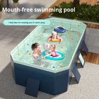 Piscine gonflable en PVC Aucune installation requise Piscine de bain pour enfants Ménage Grande piscine extérieure