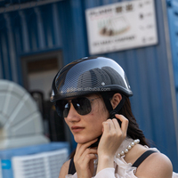 Casques de moto SLKE rose rouge blanc Daytona demi-casque scooter électrique vélo électrique
