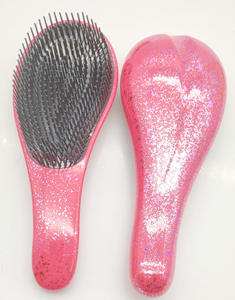 <span class=keywords><strong>Cepillo</strong></span> Desenredante Portátil con Mango Curvo <span class=keywords><strong>Anti</strong></span>-<span class=keywords><strong>Nudos</strong></span> para Masaje del Cuero Cabelludo, Uso Dual en Seco y Húmedo - Product Image 5