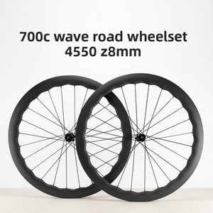 700C Road Wave Wheelset Carbon Fiber Disc Center <b>Lock</b> 24 Spokes Ultra-lightweight 28mm Wide China <b>Wheels</b> Carbon Fiber Constructi - Product Image 2